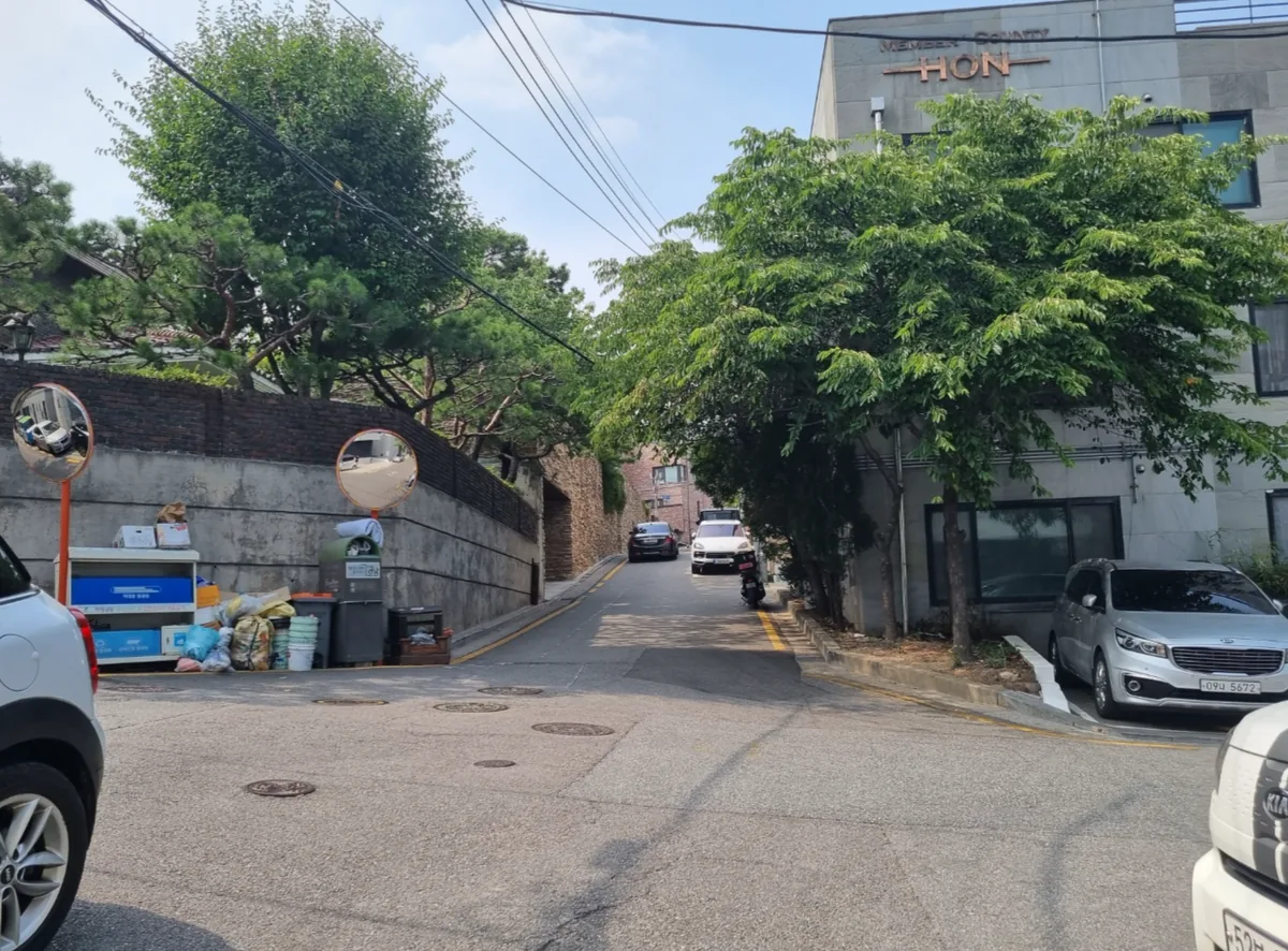역삼동 632-12 앞 골목 – 큰길과 떨어진 단독주택 위주의 조용한 가로